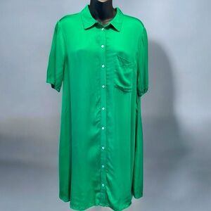 ZARA The Loose Long Shirt Dress size L